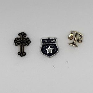 Origami Owl  Police Charm Set
